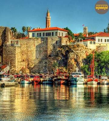 DAILY ANTALYA TOUR KALEICI OLD CITY HADRIAN'S GATE CLOCK TOWER