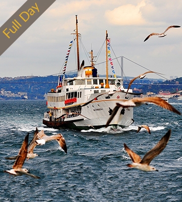 BOSPHORUS CRUISE CITY WALLS SPICE BAZAAR BEYLERBEYI PALACE CAMLICA HILL TWO CONTINENTS TOUR
