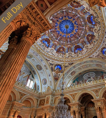 BOSPHORUS CRUISE ROYAL GARDEN DOLMABAHCE PALACE CABLE CAR PIERRE LOTI HILL GOLDEN HORN CITY WALLS  TOUR