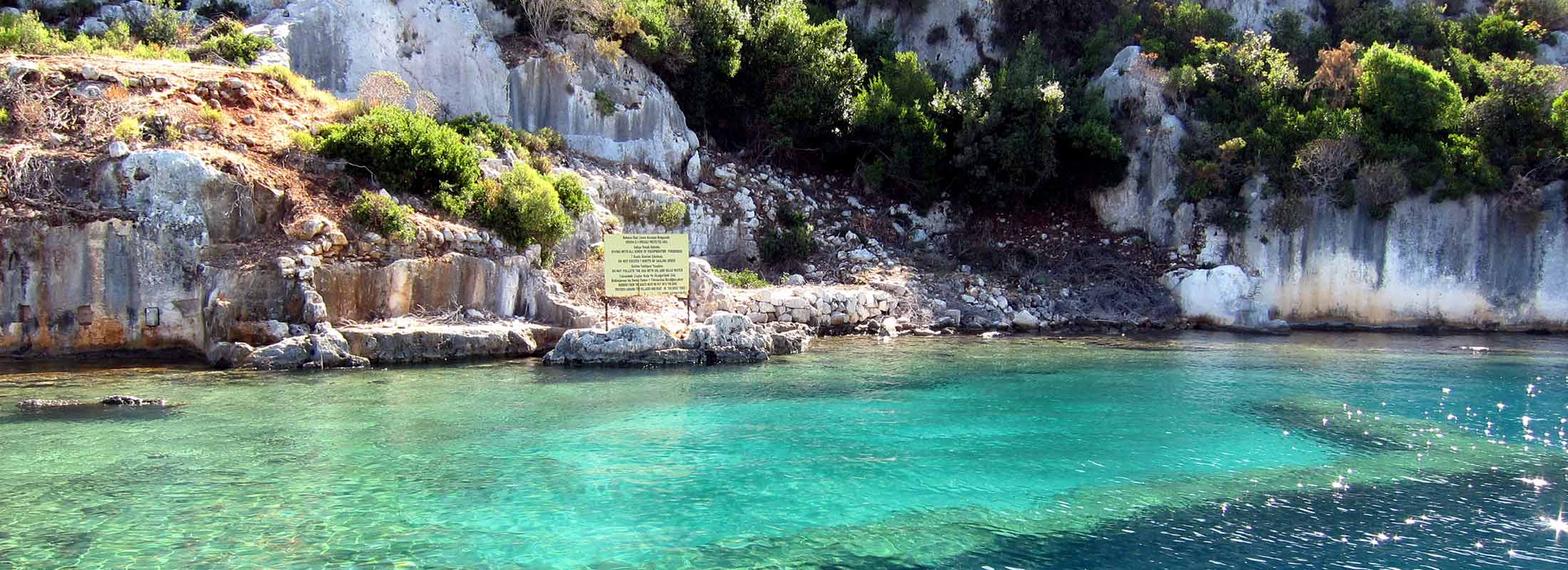 SUNKEN CITY KEMER KEKOVA KEMER TURKEY BLUE GULET CRUISE